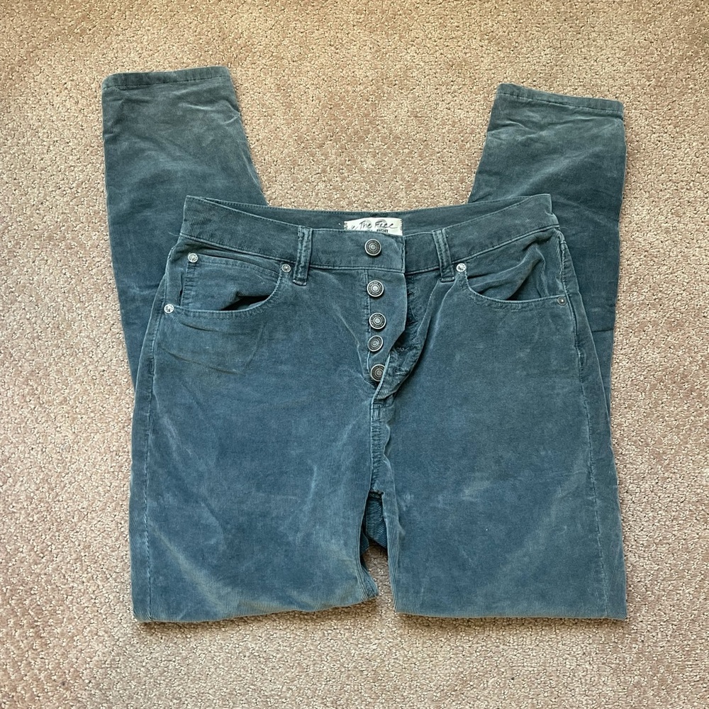 Free People High-Waisted corduroy pants size 28